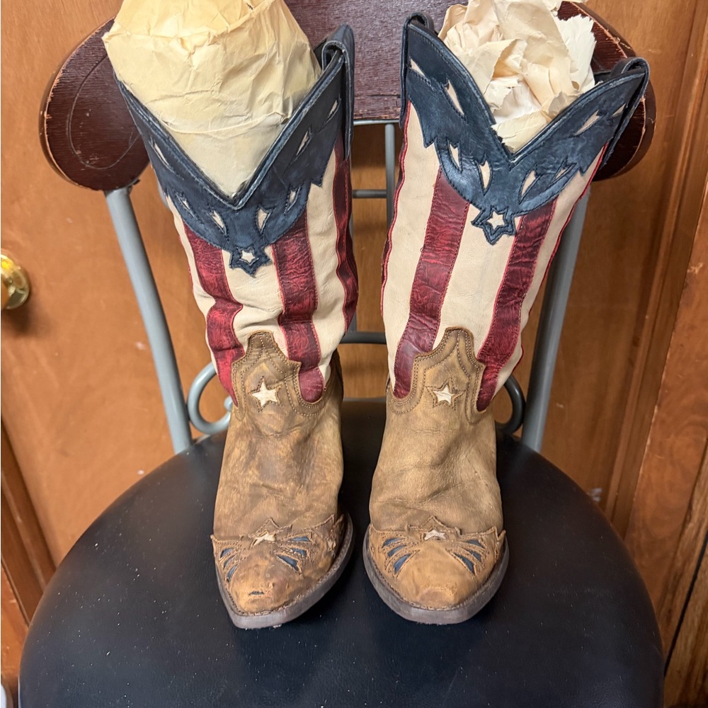 American Flag Cowboy boots